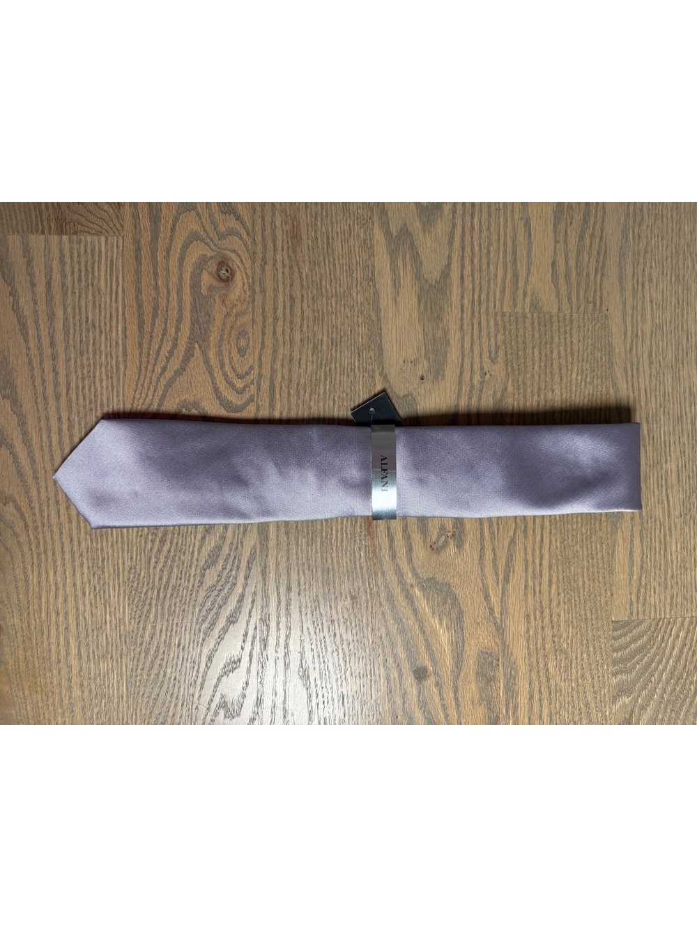 Alfani Solid Texture Lavender Tie for Men